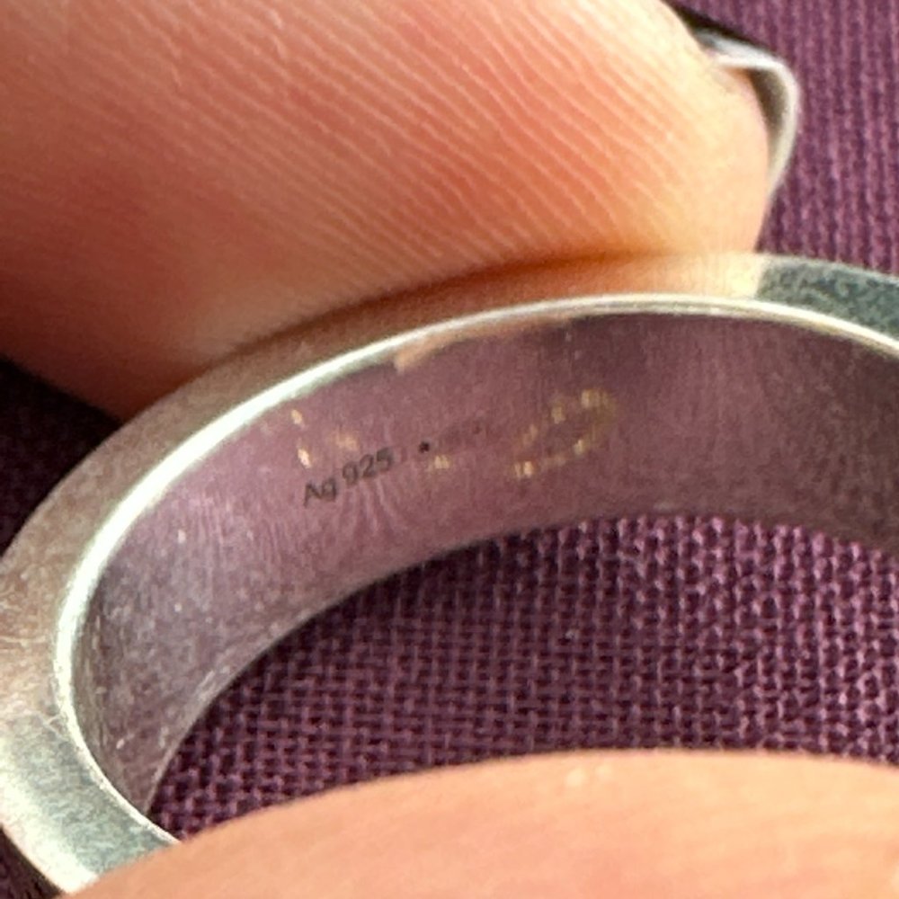 Gucci x Adidas Engraved Silver Ring NEW IN BOX - Picture 8 of 11